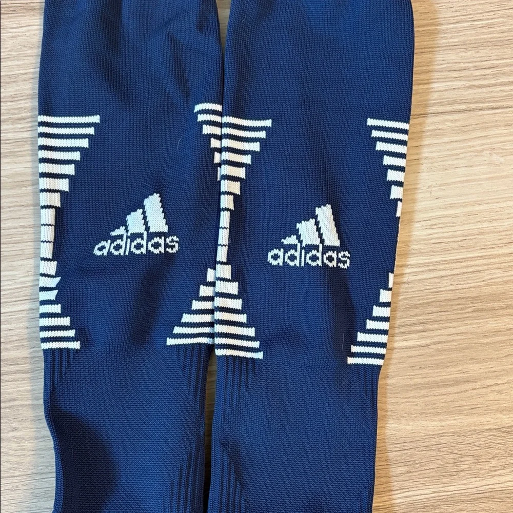 Adidas Team Speed Navy and White Soccer Socks Medium